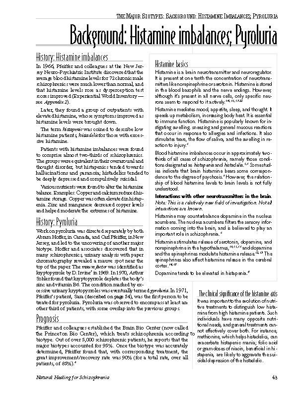 Sample Pages from Natural Healing for Schizophrenia